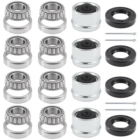 30205 Trailer Bearings kit,TC Seal(30x52x10mm),with OD 52mm Dust Cover and Cotter Pin for 25mm Axles Trailer Wheel Hub Kit(2 Sets) in Saudi Arabia