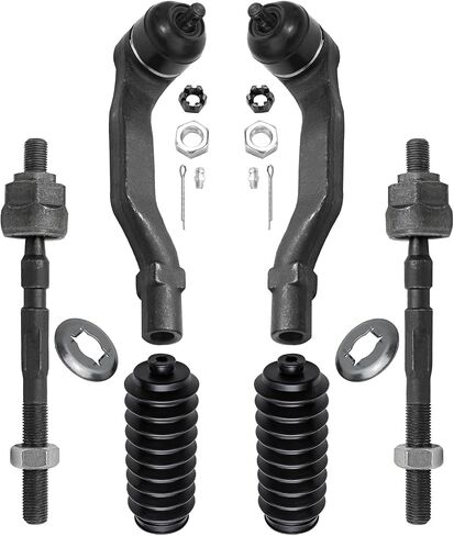 Detroit Axle-TIE ROTS KIT FORTS FOR 1992-1995 Honda Civic ، 1994-1997 Integra ، 4 Inner & Outer Tie Rods ، 2 TIE ROD BOOTS in Saudi Arabia