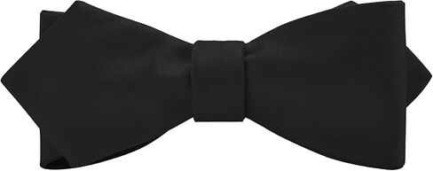 Men's Solid Color Woven Satin Silk Self Bow Tie Tuxedo & Wedding Formal Diamond Bowtie with Gift Box in Kuwait