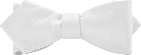 Men's Solid Color Woven Satin Silk Self Bow Tie Tuxedo & Wedding Formal Diamond Bowtie with Gift Box in Kuwait