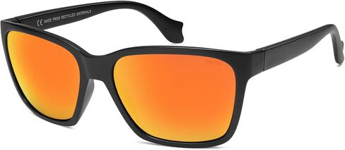 SOJOS Ocean Collection Polarized Sunglasses Men Square Recycled Fishing Net frame Eco-Friendly UV400 Shades, Pacific Ocean in Saudi Arabia