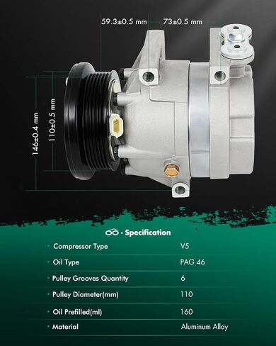 SCITOO AC Compressor 2002 2003 for Ch-evrolet Impala 3.4L 1996-2003 for Ch-evrolet Monte Carlo 3.4L in Saudi Arabia
