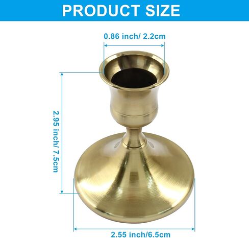 2 Pcs Black Taper Candle Holder, Black Candlestick Holders for Table Centerpiece, Festive, Wedding Reception, Mantel Decoration or Home Decor in Saudi Arabia