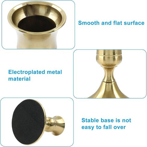 2 Pcs Black Taper Candle Holder, Black Candlestick Holders for Table Centerpiece, Festive, Wedding Reception, Mantel Decoration or Home Decor in Saudi Arabia