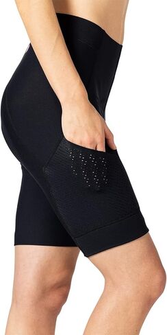 Terry Bike Shorts Women Padded Grand Touring Bike Shorts for Women Cycling with Pockets Compression Flex Air Tour Chamois in Saudi Arabia