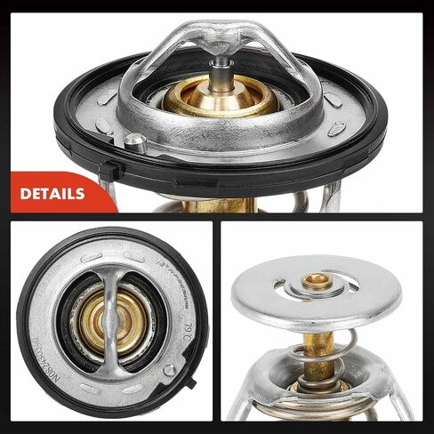A-Premium Engine Toolant Thermostat مع حلقة O متوافقة مع شيفروليه سيلفرادو 1500 الكلاسيكية ، Silverado 2500 HD Classic ، Silverado 3500 HD ، Tahoe ، Camaro ، Colorado ، Express 1500 ، Corvette in Saudi Arabia
