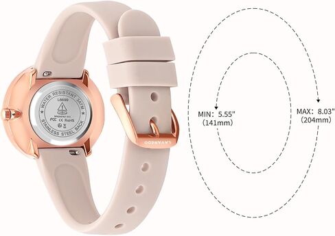 Smaller Nurse Watch for Nurses Doctors Women,Waterproof Analog Watches with Easy Read Luminous Dial,Military Time Watch with Japanese Quartz Movement,Second Hand, 12/24 Hours,Silicone Band in Kuwait