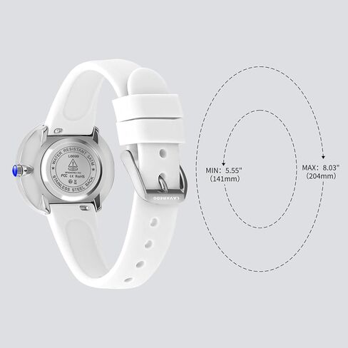 Smaller Nurse Watch for Nurses Doctors Women,Waterproof Analog Watches with Easy Read Luminous Dial,Military Time Watch with Japanese Quartz Movement,Second Hand, 12/24 Hours,Silicone Band in Kuwait