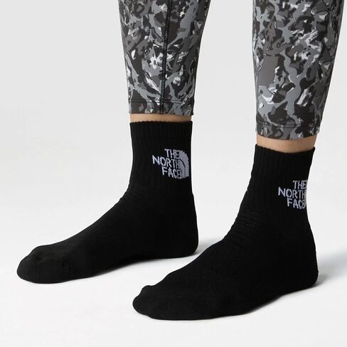 THE NORTH FACE Multisport Cush Quarter 3-Pack, Breathable Athletic Socks for Men & Women with Light Cushioning & Ribbed Cuff in Saudi Arabia