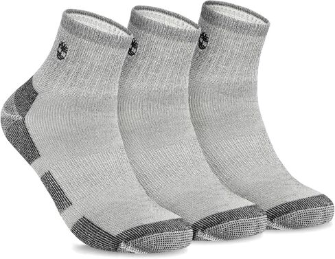 Timberland Men's Wool, Hiking, Winter, Thermal Boot, Full Cushioned Low Cut Quarter Socks with Arch Support in Saudi Arabia