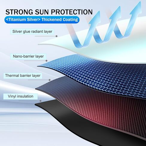 for Subaru Outback Sun Shade 2015-2024, Car Front Window Covers Sun Visor Protector, Foldable Blocks UV Rays Windshield Sunshade for Subaru Outback Accessories in Kuwait