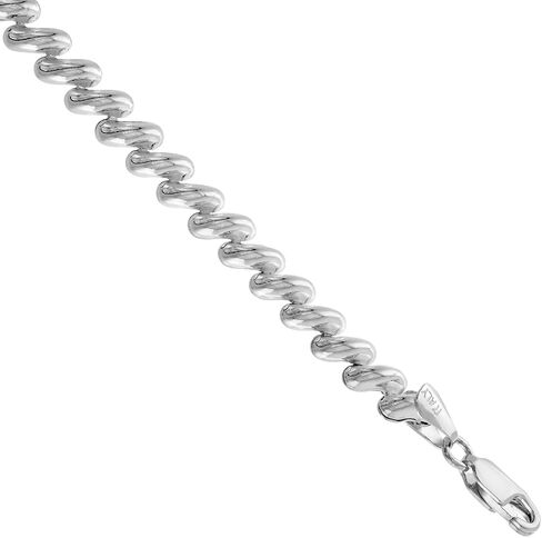 Smallest Sterling Silver 6mm San Marco Necklaces and Bracelets for Women Italy 1/4 inch wide 7-18 inch sizes in Saudi Arabia