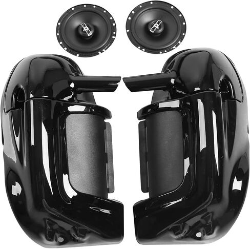 XMT-MOTO Lower Vented Leg Fairings w/ 6.5‘’ Speakers fits for Harley Davidson touring FLT, FLHT, FLHTCU,FLHRC, Road King, Street Glide, Electra Glide, Ultra-Classic, Road Glide 1983-2013 in Saudi Arabia