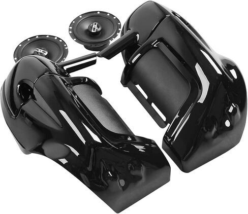 XMT-MOTO Lower Vented Leg Fairings w/ 6.5‘’ Speakers fits for Harley Davidson touring FLT, FLHT, FLHTCU,FLHRC, Road King, Street Glide, Electra Glide, Ultra-Classic, Road Glide 1983-2013 in Saudi Arabia