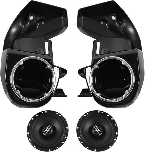 XMT-MOTO Lower Vented Leg Fairings w/ 6.5‘’ Speakers fits for Harley Davidson touring FLT, FLHT, FLHTCU,FLHRC, Road King, Street Glide, Electra Glide, Ultra-Classic, Road Glide 1983-2013 in Saudi Arabia