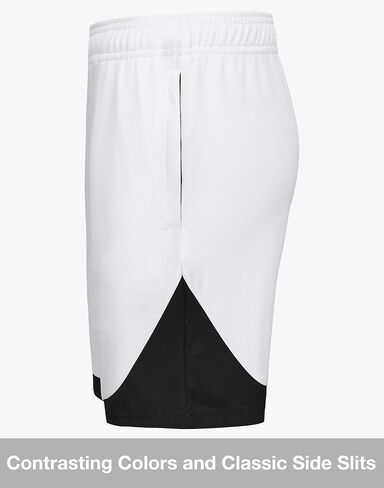 Boys Athletic Shorts with Zipper Pockets Dri Fit Quick Dry Basketball Soccer Mesh Youth Kids Gym Elastic Waistband in Kuwait
