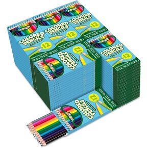 528 Count Colored Pencils Bulk, 12 Assorted Colors, 44 Packs Pre-sharpened Coloring Pencils Set for Kids and Adult, Teachers Essential Classroom Prizes, Back to School Supplies in Kuwait