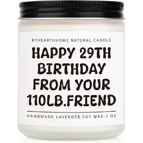 Best Friend Birthday Gifts for Women, Funny Birthday Gifts for Women, 30th, 40th, 50th, 60th Year Old Party Supplies Decorations for Sister Friends, Her - 7oz Natural Soy Wax Candle in Saudi Arabia