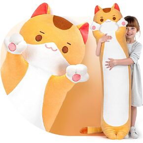 وسادة الجسم الطويلة القطيفة-ألوشيس زخرفة لطيفة للحيوانات المحشوة ، وسادة احتضان طويلة جدا ، هدية للأطفال والبنات 20 " in Kuwait