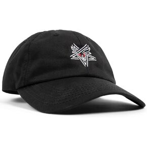 قبعة Thrasher Gonz Logo Old Timer Strapback، أسود/برتقالي، مقاس واحد in Kuwait