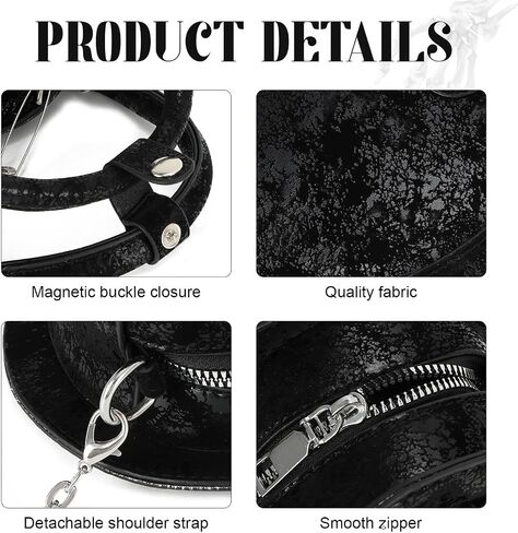 Oweisong Halloween Gothic Purse for Women Cut Heart Shaped Shoulder Bag Devil Handbag Skull Crossbody Bag in Saudi Arabia