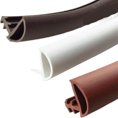 10 * 3.5mm10Meters Modified Rubber Sealing Strips Crash soundproof Door Thong Strip Wooden Door/Window Sealed Slot Type(Deep Brown) in Saudi Arabia