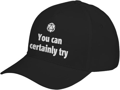 Indica Plateau You Can Certainly Try DND Adjustable Unisex Baseball Cap in Kuwait