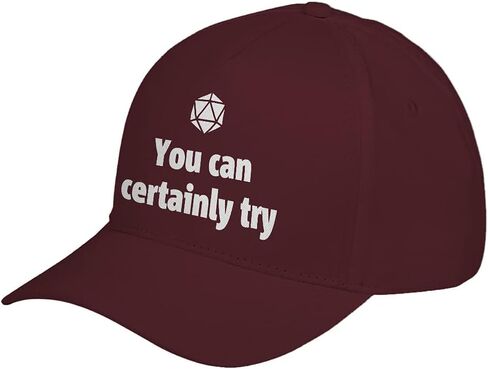 Indica Plateau You Can Certainly Try DND Adjustable Unisex Baseball Cap in Kuwait