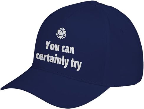 Indica Plateau You Can Certainly Try DND Adjustable Unisex Baseball Cap in Kuwait