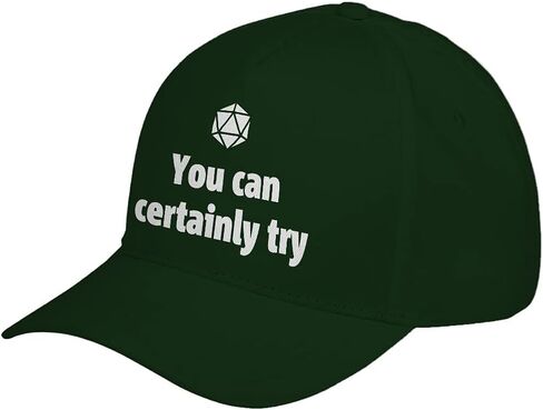 Indica Plateau You Can Certainly Try DND Adjustable Unisex Baseball Cap in Kuwait