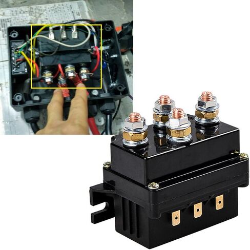 Astra Depot 12V 500A Winch Solenoid Relay Contactor Thumb Truck for ATV UTV 4x4 Vehicles 4WD in Saudi Arabia