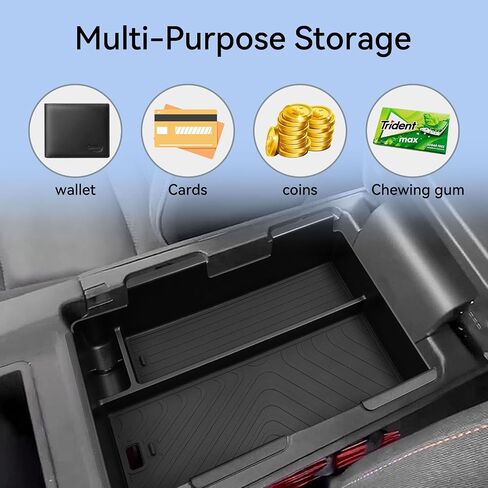 smabee Center Console Cup Holder Insert for Honda Prologue EV/Acura ZDX 2025 2024 Accessories TPE Drinks Holder Box Organizer Car Interior Black in Saudi Arabia