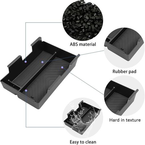 smabee Center Console Cup Holder Insert for Honda Prologue EV/Acura ZDX 2025 2024 Accessories TPE Drinks Holder Box Organizer Car Interior Black in Saudi Arabia