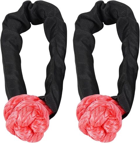 Bevinsee Winch Snatch Recovery Ring 66,000lbs for Soft Shackle and Synthetic Rope Compatible with ATV Trailer SUV UTV SXS Off-Road 4x4 Truck Vehicle Recovery, Black in Kuwait