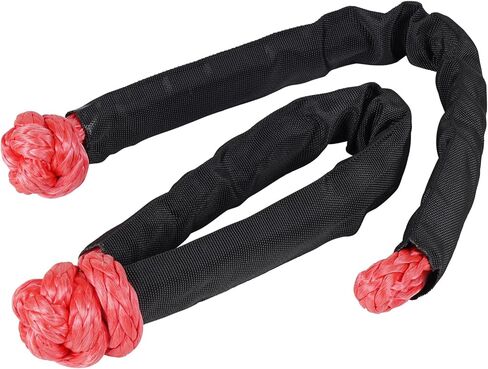 Bevinsee Winch Snatch Recovery Ring 66,000lbs for Soft Shackle and Synthetic Rope Compatible with ATV Trailer SUV UTV SXS Off-Road 4x4 Truck Vehicle Recovery, Black in Kuwait