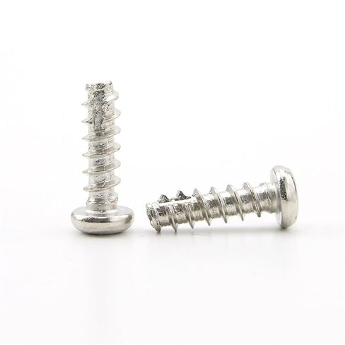 20-100 Pieces Stainless Steel Cross Round Head Self Tapping Screws M1.7 M2 M3 M4 M5 for Wood and Metal Projects (14 mm, M2.3 100pcs) in Kuwait