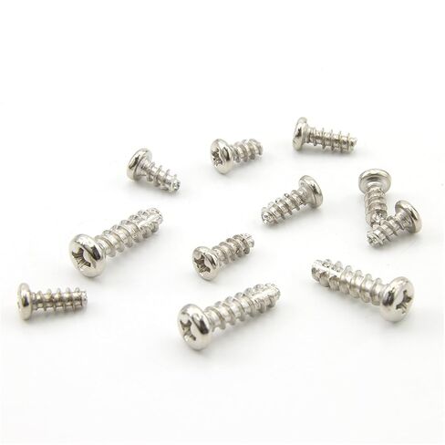 20-100 Pieces Stainless Steel Cross Round Head Self Tapping Screws M1.7 M2 M3 M4 M5 for Wood and Metal Projects (14 mm, M2.3 100pcs) in Kuwait
