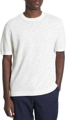 Theory Men's Kolben Shirt in Pacific Linen in Saudi Arabia
