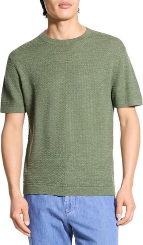 Theory Men's Kolben Shirt in Pacific Linen in Saudi Arabia