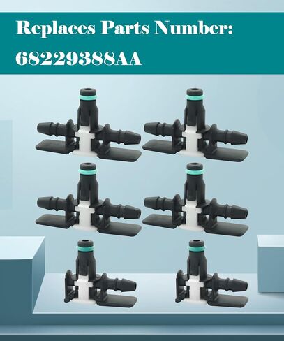 68229388AA حقن الوقود إرجاع نوبات ملاءمة رام جراند شيروكي Ecodiesel 3.0L ، 4pcs "T" 2PCS "L" in Kuwait