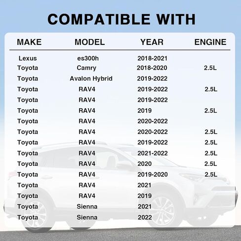 16032-25010 Coolant Electric Water Pump Engine Replacement for 2018-2020 Toyota Camry 2018-2021 Lexus es300h Hybrid 2.5L Engine Gasoline 2019-2022 Toyota RAV4 Toyota Avalon Replaces 16032-F0012 in Kuwait