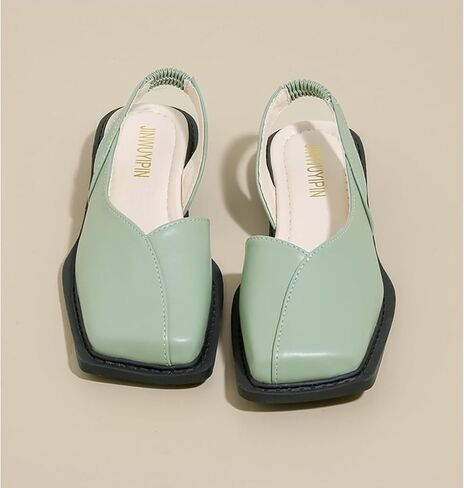 Women's Fashion Pumps - Square Toe, Chunky Heel, All-Season Comfort Shoes, Everyday Stylish Wear in Saudi Arabia