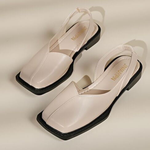 Women's Fashion Pumps - Square Toe, Chunky Heel, All-Season Comfort Shoes, Everyday Stylish Wear in Saudi Arabia