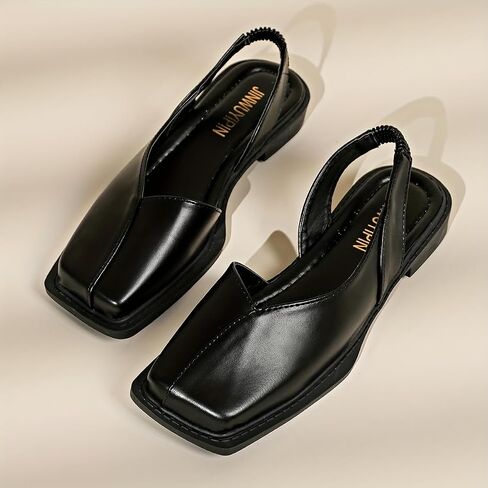 Women's Fashion Pumps - Square Toe, Chunky Heel, All-Season Comfort Shoes, Everyday Stylish Wear in Saudi Arabia