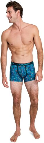 Jockey Men's Chafe Proof Pouch Microfiber 3" Trunk - 3 Pack in Kuwait