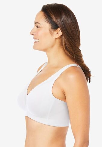 Women's Plus Size Cotton Comfort Wireless Bra in Kuwait