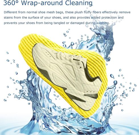 2 Pack Shoe Washing Bag for Washing Machine, Laundry Shoe Bag for Washer and Dryer, Shoe Cleaning Bag for Sneaker Tennis Shoes Include 2 Pairs of Adjustable Shoe Trees (Blue 2Pcs) in Saudi Arabia
