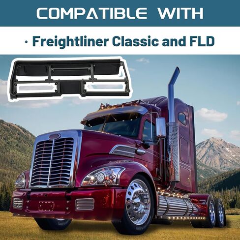 Kuafu Dashborad Meter Cluster Cluster Cluster Cluster متوافق مع Freightliner Classic و FLD 120 لوحة داش بلاستيكية سود in Saudi Arabia