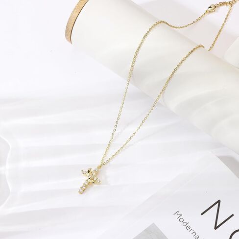 Crown Cross Necklace for Women-Exquisite Christian Necklace-cross necklace for women-Symbol of Devotion, Ideal Faith-Inspired Jewelry Gift for Every Occasion in Kuwait