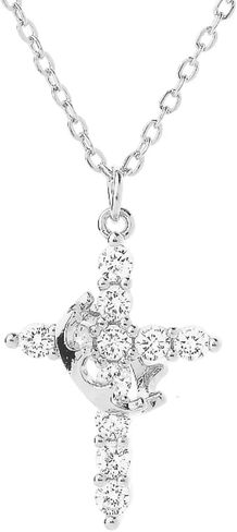 Crown Cross Necklace for Women-Exquisite Christian Necklace-cross necklace for women-Symbol of Devotion, Ideal Faith-Inspired Jewelry Gift for Every Occasion in Kuwait
